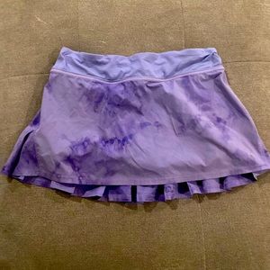 Lululemon 4 Speed Skirt Purple Tie Dye Skort